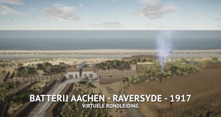 Een virtuele rondleiding door de Batterij Aachen in RAVERSYDE